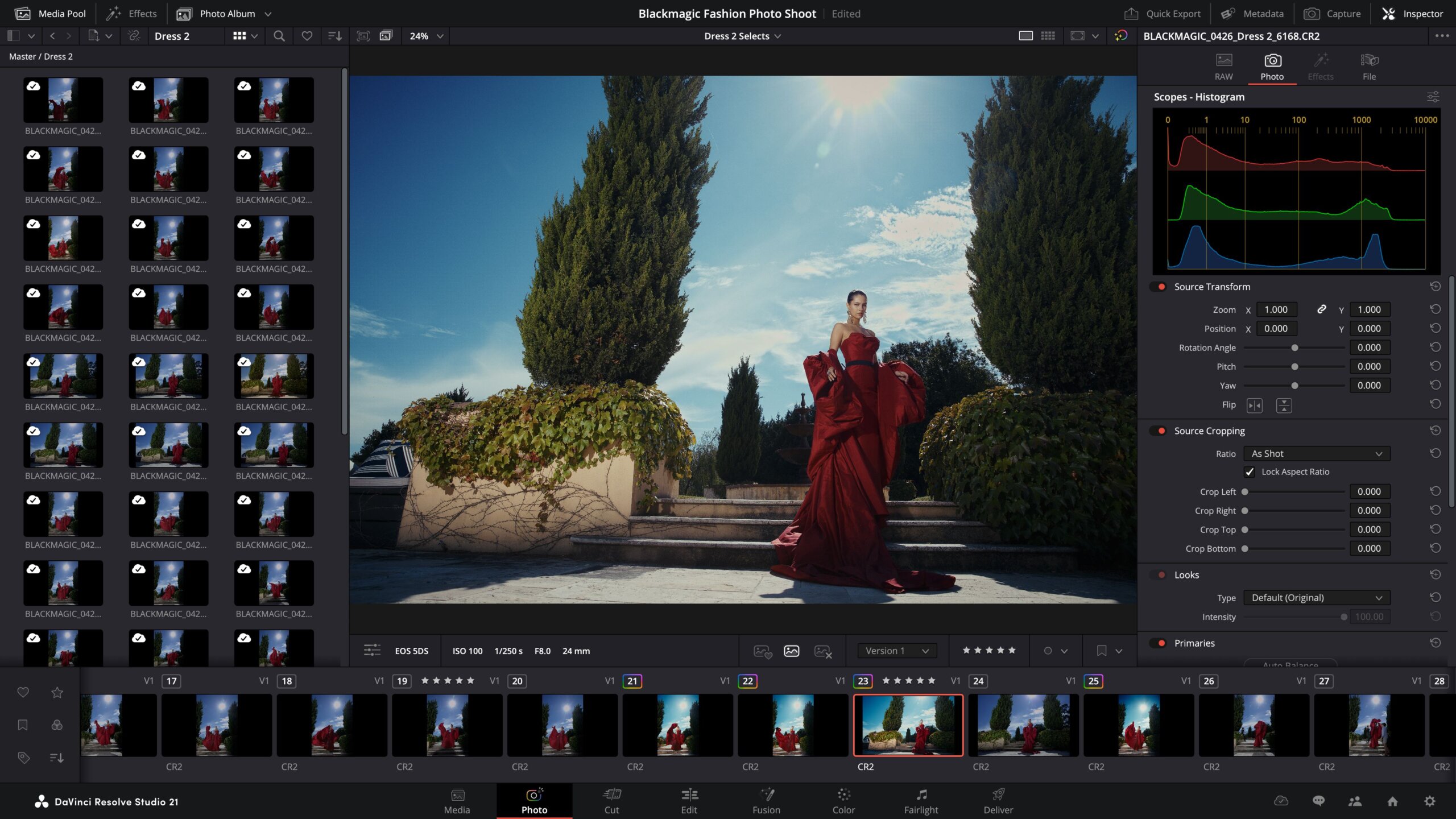DaVinci Resolve 21에 사진 편집 및 AI 검색 도구 추가