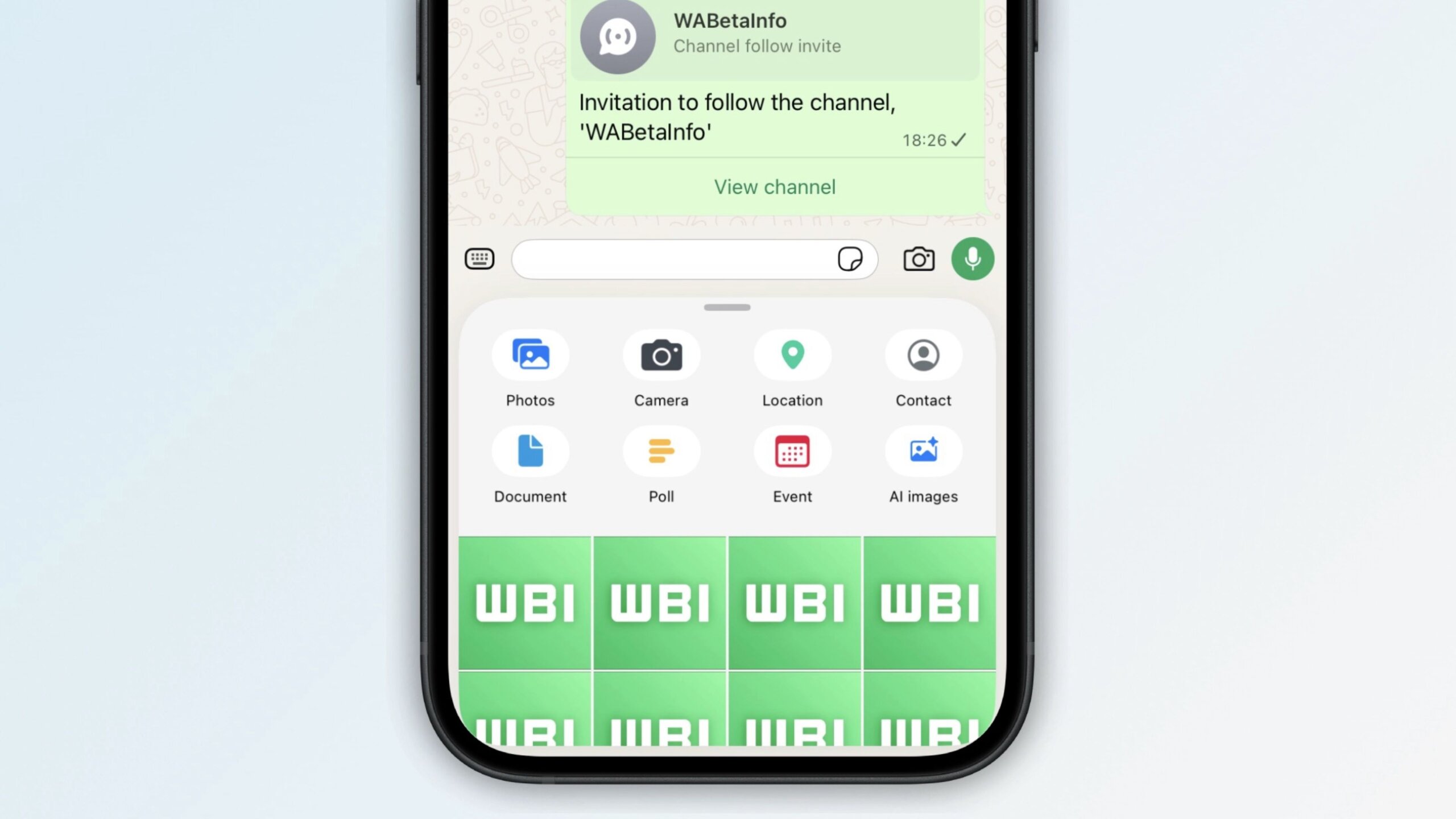 WhatsApp, iOS에서 새롭게 디자인된 미디어 공유 시트 출시 시작