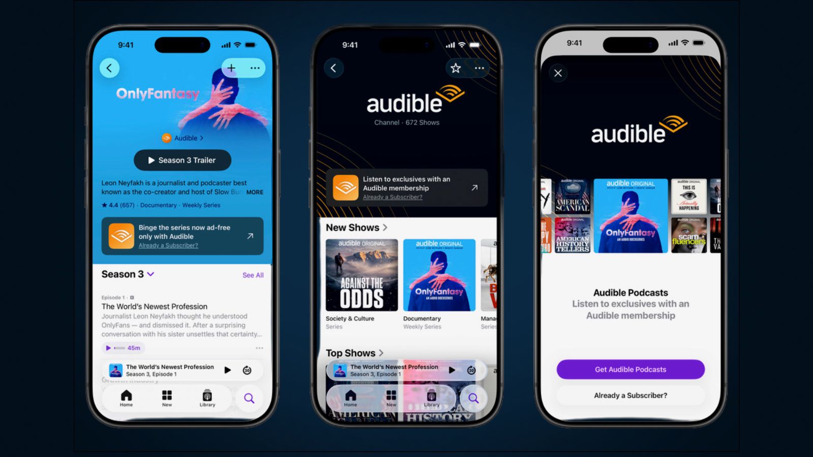 Audible, Apple Podcast 연결 구독 출시