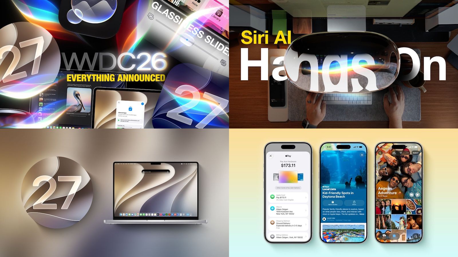 주요 뉴스: Siri AI, iOS 27, macOS Golden Gate 등을 활용한 WWDC 2026 요약
