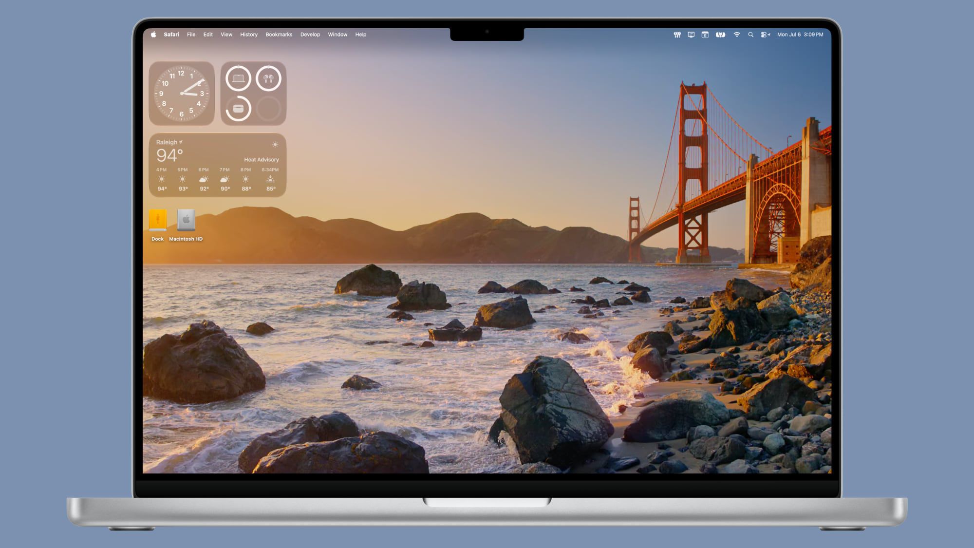 macOS Golden Gate, 새로운 배경화면 제공